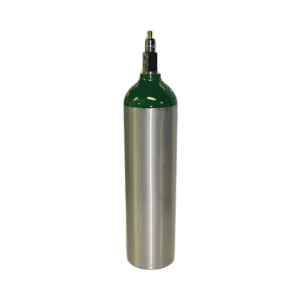 ME Aluminum Oxygen Cylinder with Wrench Valve (Empty)