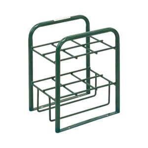 Green Painted Stand for 6 Jumbo D Cylinders.